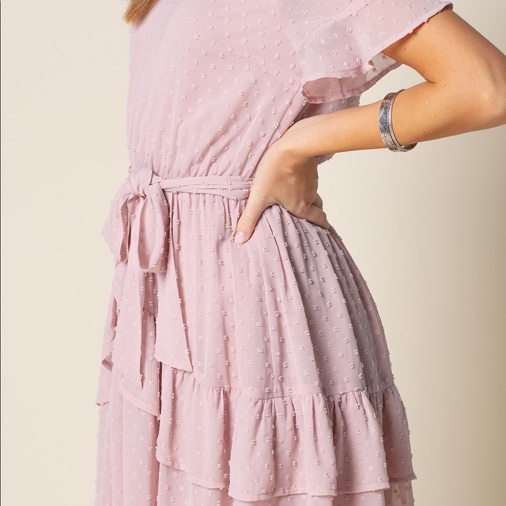 Doe and Rae Women’s Rose Ruffle Dress - Picture 2 of 4